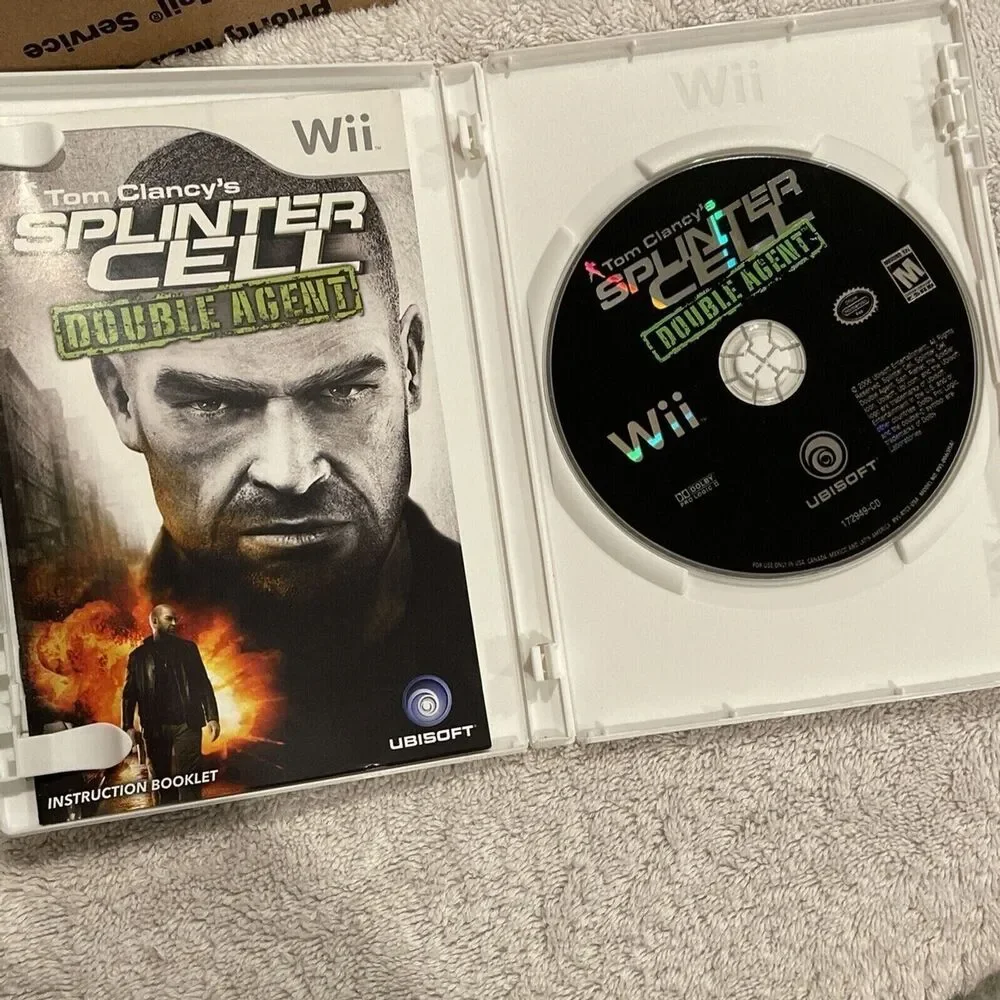 Tom Clancy's Splinter Cell: Double Agent Wii TESTED CASE DISC BOOK Video Game